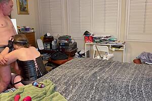 granny peggy tries strapon pegging first time