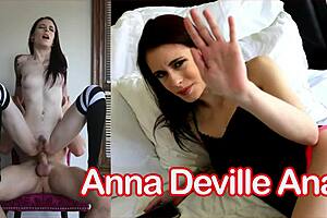 Wanna see tattooed Anna DeVille's cute morning anal?