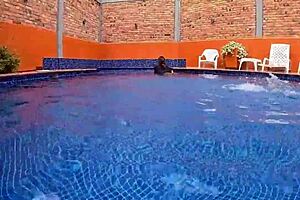 big ass in pink thong rides my cock