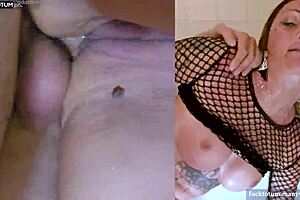 Francy Torino, sexy italienische MILF-Model, posiert nackt an faulem Sonntag, Kleider zerrissen, großer Arsch entblößt