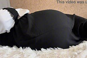 Young Arab Girl Poses Without Underwear in Intimate Setting