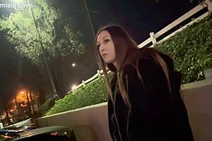 Artemisia Love smoking outdoors.