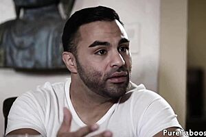 Glam teen in taboo group fantasy