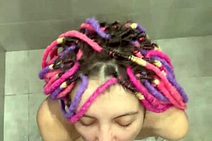 Blue-Eyed Amateur Squirts After Cumshot and Sperm Eating