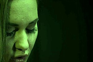 Naomi Bennett plays with lover's big breasts.