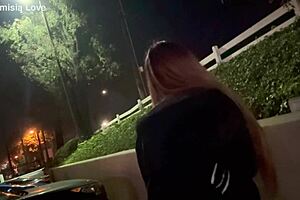 Artemisia Love smoking outdoors.