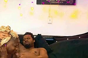 I gave a sloppy deepthroat to a big black cock and got a facial