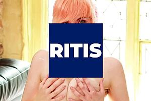 british redhead in lingerie gets teased and edged by step-dad until cumming hard in taboo domination