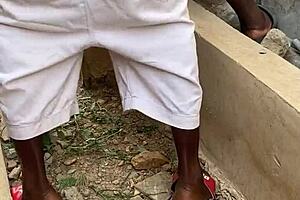 He shared a brief outdoor encounter with a shaved milf amateur bent over in homemade video