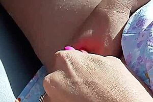 Public Flashing Cum Walk And Pussy Play