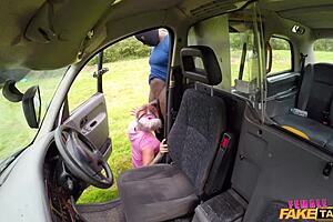 milf with big tits fulfills bbc fantasy in taxi