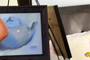 Blonde Birthday Girl with Big Tits Gets Sexual Satisfaction