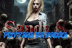 Italian milf in horror cosplay giving blowjob 😱🎥