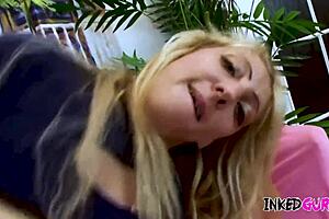 Does blonde MILF handle rough pounding in Inked Gurlz scene?