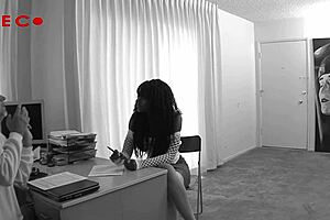 black babe nyomi banxxx gets her pussy pounded by a white cock, i love the fingering