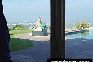 Hey, old man, want some of your stepgranddaughter's tight pussy?