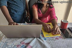 desi indian bhabhi working in office when i gave her a brutal pounding