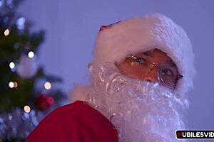 Is Horny Stepmom Wet For Santa's Big Gift?