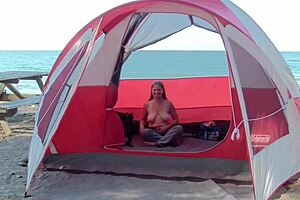 milf housewife wanna hang out with the guys at the beach