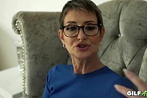 lesbian grandma and teen gabie cum together