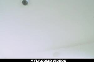 Stepson grows up riding MILF with big tits and dirty talk.