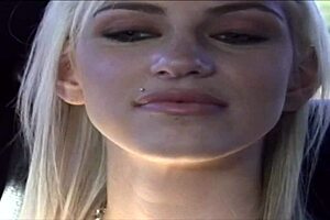 Christine enjoys a threesome scene with another girl and rides the dick