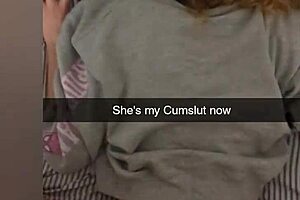 Cheating College Girlfriend Fucked On Snapchat To Pay Debt - Cucked And Cummed On