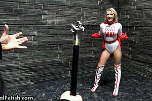 superheroine turned into sexbot slut