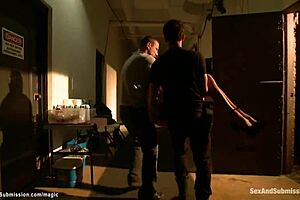 This milf gets roughly double penetrated, wow!