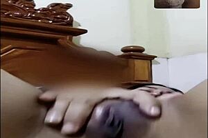 filipina girl locks door for video call sex with mature wife