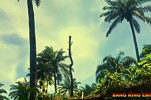 Halloween group orgy with milfs getting creampies on the local road