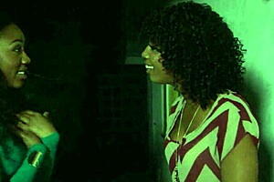 Two black milf lesbians heat up the bedroom