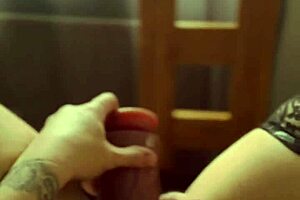 Exposed pussy play with dirty talk at window!