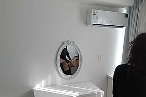 big cock t r v fucks me with my thong on and barefoot busty and big ass latina brunette