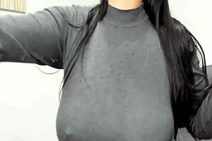 Webcam Girl Performs Striptease And Masturbation Show