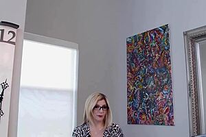 big ass pornstar orgasms in see through lingerie