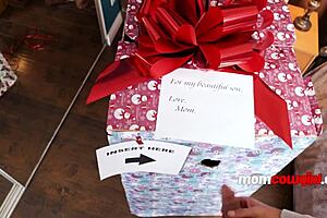 Christmas Stepmom Turns into Cowgirl Riding Cock POV