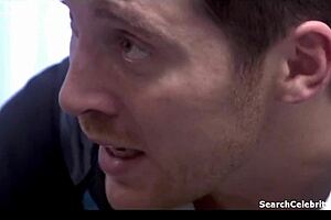 Rebecca Atkinson topless in Shameless, giving blowjob and handjob.