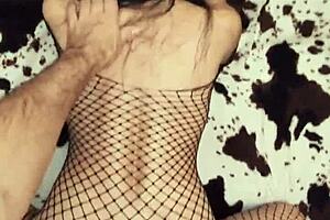 Fishnet Underwear Excites In Homemade POV