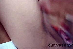 asian pussy squirting in closeup