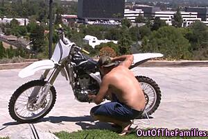 Mother In Law Gets Facial With Big Tits And Blowjob.