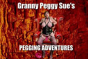 Granny Peggy Sue Strokes, Pegs, Sucks, and Fucks
