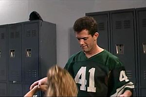 paige turner is on virgin patrol, lickin monster cock in fishnets stockins on bed