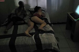 fat curvy stepmom shares bed with stepson after room renovation