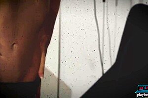 sexy katie jean strips in lingerie for playboy