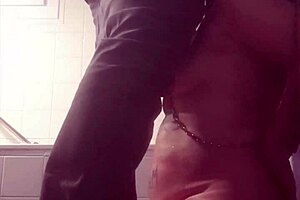 french milf flashes ass with buttplug in public!