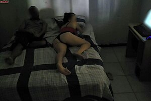 fat curvy stepmom shares bed with stepson after room renovation