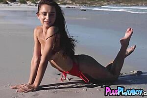 Petite and busty babes pose together with sexy milfs