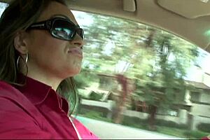 I foun' Claudia Valentine on da interracial cougar hunt and fingered her asshole