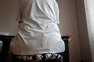 Hot Secretary with Big Tits Masturbates to Orgasm in Office Jeans